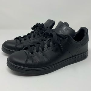 Adidas Stan Smith black Monochrome shoes size 8